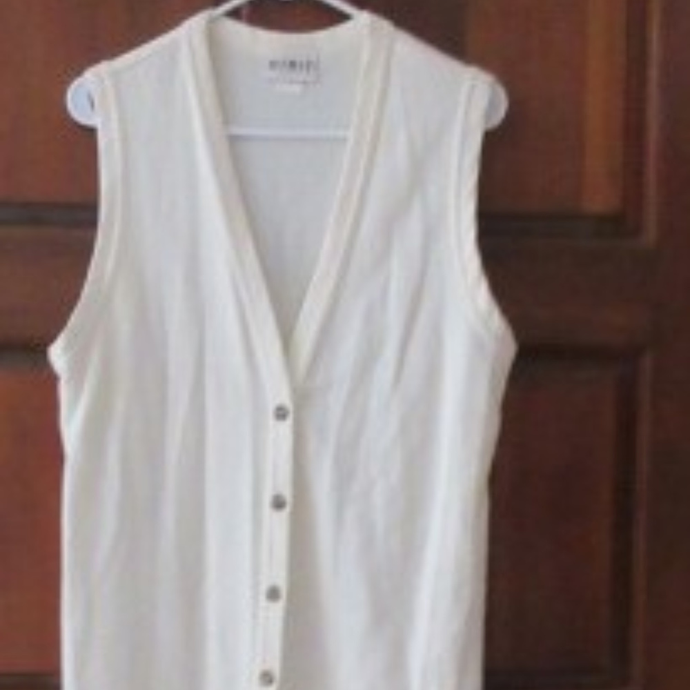 Long Cream Vest-Like Dress by MIXIT Large